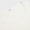 Long-Sleeved Top in Ribbed Cotton and Silk Long-Sleeved Top in Ribbed Cotton and Silk