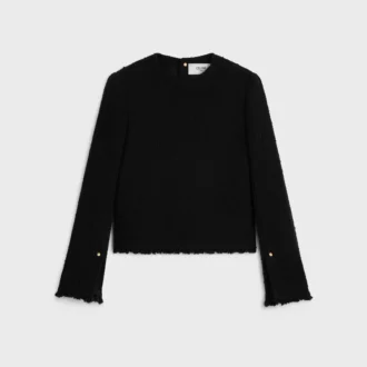 Long-Sleeved Top in Wool Natta
