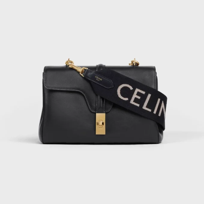 Long Strap in Wool with Celine Jacquard Long Strap in Wool with Celine Jacquard
