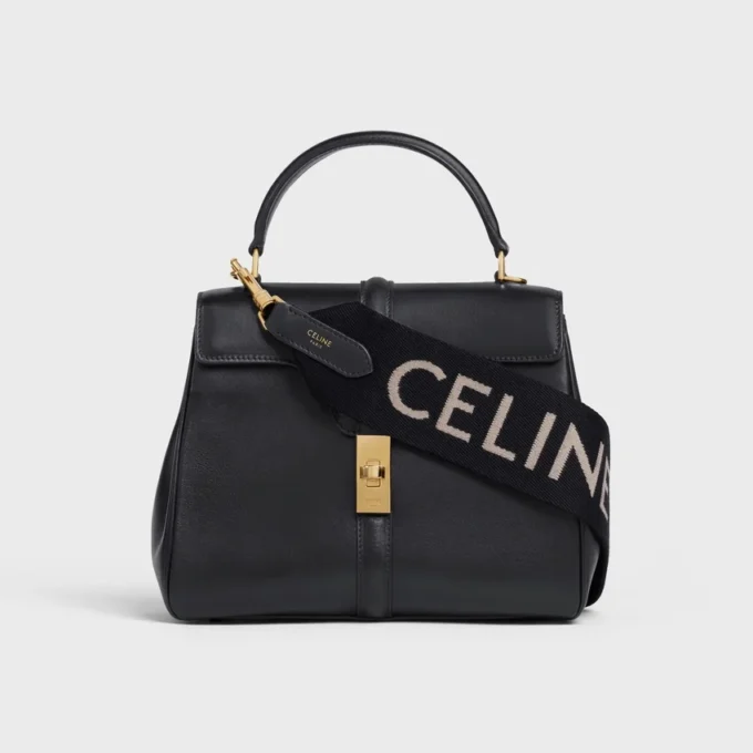 Long Strap in Wool with Celine Jacquard Long Strap in Wool with Celine Jacquard