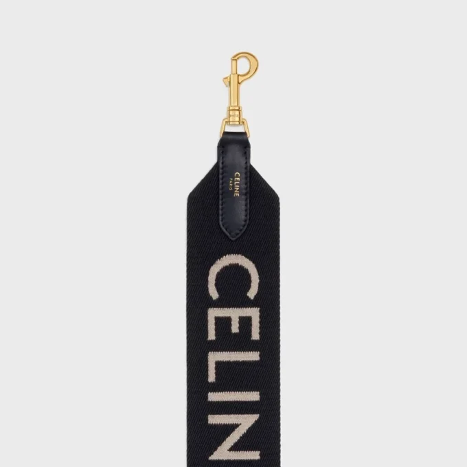 Long Strap in Wool with Celine Jacquard Long Strap in Wool with Celine Jacquard