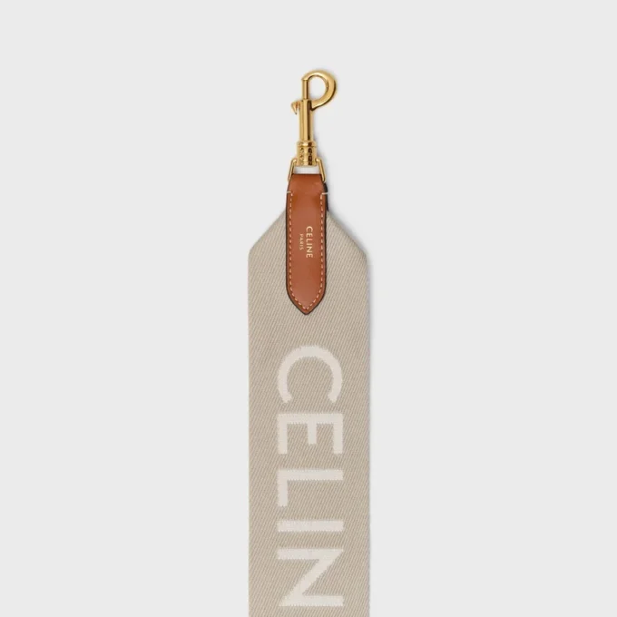 Long Strap in Wool with Celine Jacquard Long Strap in Wool with Celine Jacquard