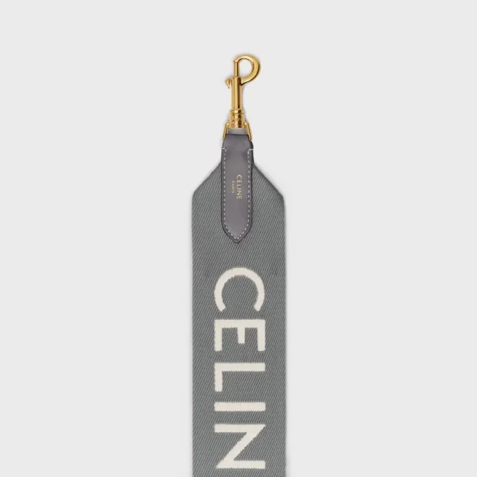 Long Strap in Wool with Celine Jacquard Long Strap in Wool with Celine Jacquard