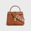Long Strap in Wool with Celine Jacquard with Gold Finishing Long Strap in Wool with Celine Jacquard with Gold Finishing