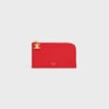 Long Zipped Card Holder in Grained Calfskin Long Zipped Card Holder in Grained Calfskin