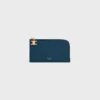 Long Zipped Card Holder in Grained Calfskin Long Zipped Card Holder in Grained Calfskin