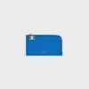 Long Zipped Card Holder in Grained Calfskin Long Zipped Card Holder in Grained Calfskin