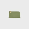 Long Zipped Card Holder in Grained Calfskin Long Zipped Card Holder in Grained Calfskin