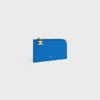 Long Zipped Card Holder in Grained Calfskin Long Zipped Card Holder in Grained Calfskin