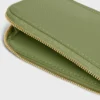 Long Zipped Card Holder in Grained Calfskin Long Zipped Card Holder in Grained Calfskin