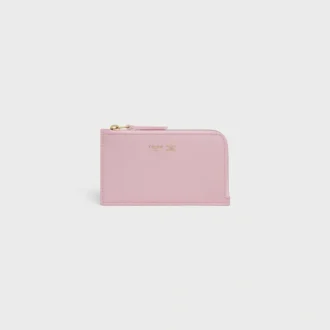 Long Zipped Card Holder in Supple Grained Calfskin