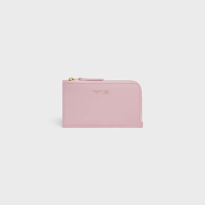 Long Zipped Card Holder in Supple Grained Calfskin Long Zipped Card Holder in Supple Grained Calfskin