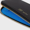Long Zipped Card Holder in Supple Grained Calfskin Long Zipped Card Holder in Supple Grained Calfskin