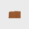 Long Zipped Card Holder in Supple Grained Calfskin Long Zipped Card Holder in Supple Grained Calfskin