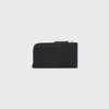 Long Zipped Card Holder in Supple Grained Calfskin Long Zipped Card Holder in Supple Grained Calfskin
