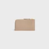 Long Zipped Card Holder in Supple Grained Calfskin Long Zipped Card Holder in Supple Grained Calfskin