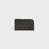 Long Zipped Card Holder in Triomphe Canvas Long Zipped Card Holder in Triomphe Canvas