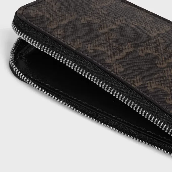 Long Zipped Card Holder in Triomphe Canvas Long Zipped Card Holder in Triomphe Canvas