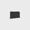 Long Zipped Card Holder in Triomphe Canvas Long Zipped Card Holder in Triomphe Canvas