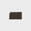 Long Zipped Card Holder in Triomphe Canvas Long Zipped Card Holder in Triomphe Canvas