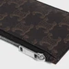 Long Zipped Card Holder in Triomphe Canvas Long Zipped Card Holder in Triomphe Canvas