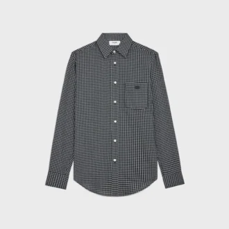 Loose Shirt in Checked Cotton