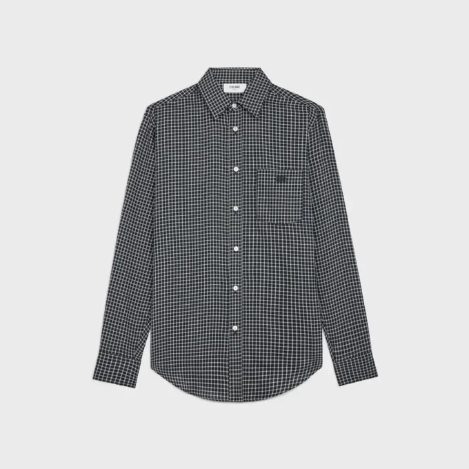 Loose Shirt in Checked Cotton Loose Shirt in Checked Cotton