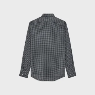 Loose Shirt in Checked Cotton