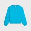 Loose Sweatshirt in Cotton Fleece Loose Sweatshirt in Cotton Fleece