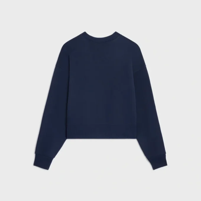Loose Sweatshirt in Cotton Fleece Loose Sweatshirt in Cotton Fleece