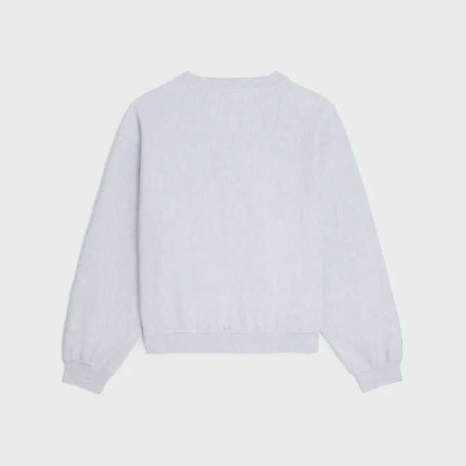 Loose Sweatshirt in Cotton Fleece Loose Sweatshirt in Cotton Fleece