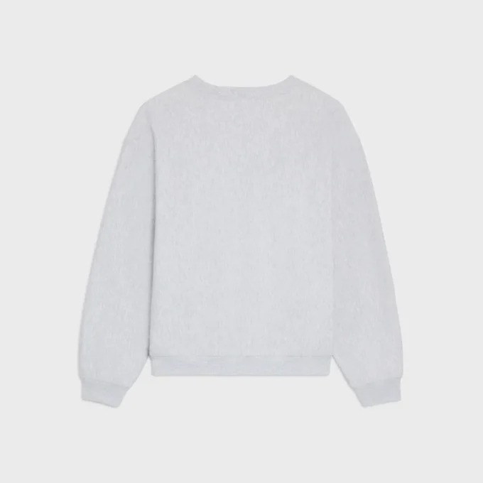 Loose Sweatshirt in Cotton Fleece Loose Sweatshirt in Cotton Fleece