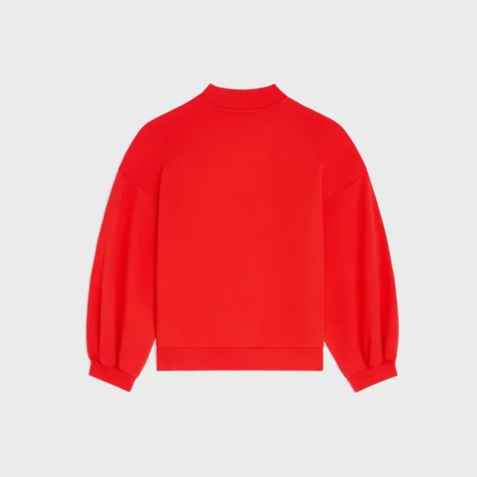 Loose Sweatshirt in Cotton Fleece Loose Sweatshirt in Cotton Fleece