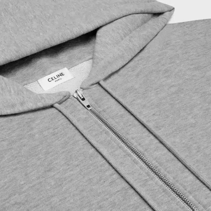 Loose Triomphe Hoodie in Cotton and Cashmere Loose Triomphe Hoodie in Cotton and Cashmere