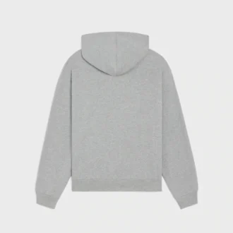 Loose Zip up Hoodie in Cotton Fleece Loose Zip up Hoodie in Cotton Fleece