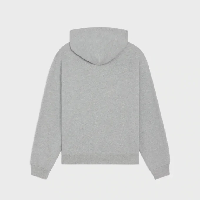 Loose Zip up Hoodie in Cotton Fleece Loose Zip up Hoodie in Cotton Fleece
