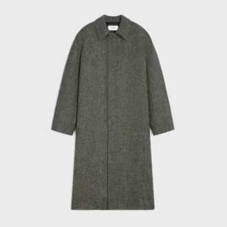 Mac Coat in Checked Wool Tweed