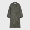 Mac Coat in Checked Wool Tweed Mac Coat in Checked Wool Tweed