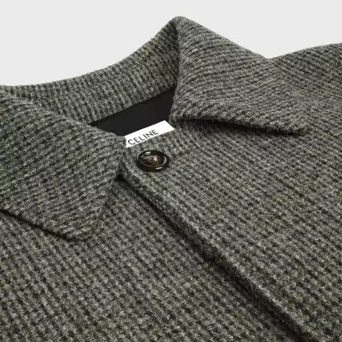 Mac Coat in Checked Wool Tweed Mac Coat in Checked Wool Tweed