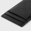 Magnet Card Holder in Calfskin with Triomphe Embossed