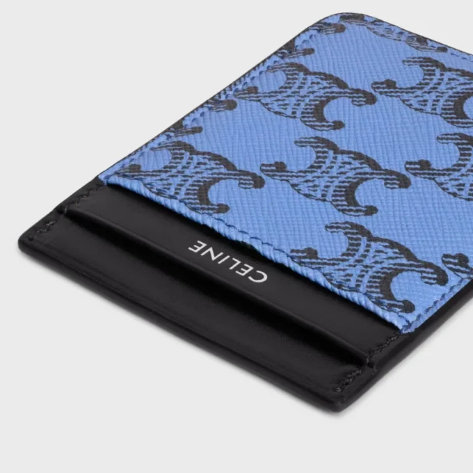 Magnet Card Holder in Triomphe Canvas and Calfskin Magnet Card Holder in Triomphe Canvas and Calfskin