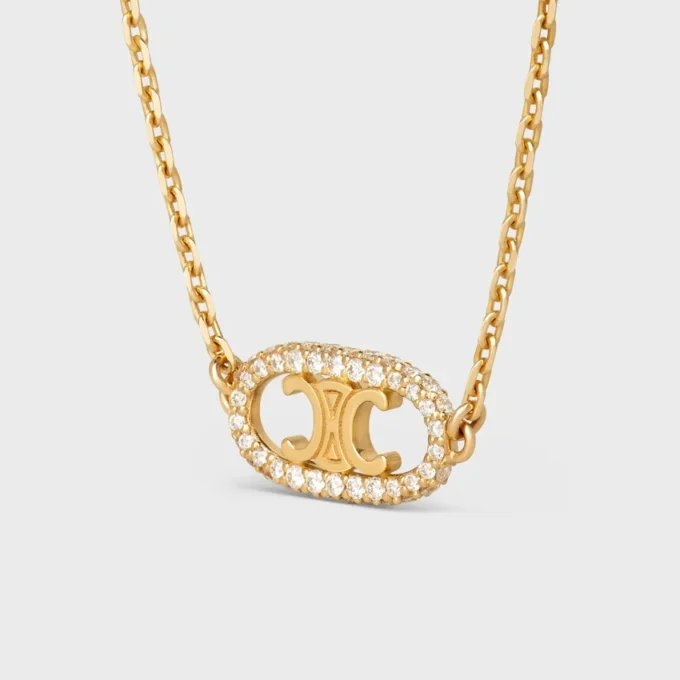 Maillon Triomphe Bracelet in Yellow Gold and Diamonds
