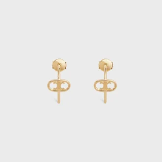 Maillon Triomphe Hoops in Yellow Gold