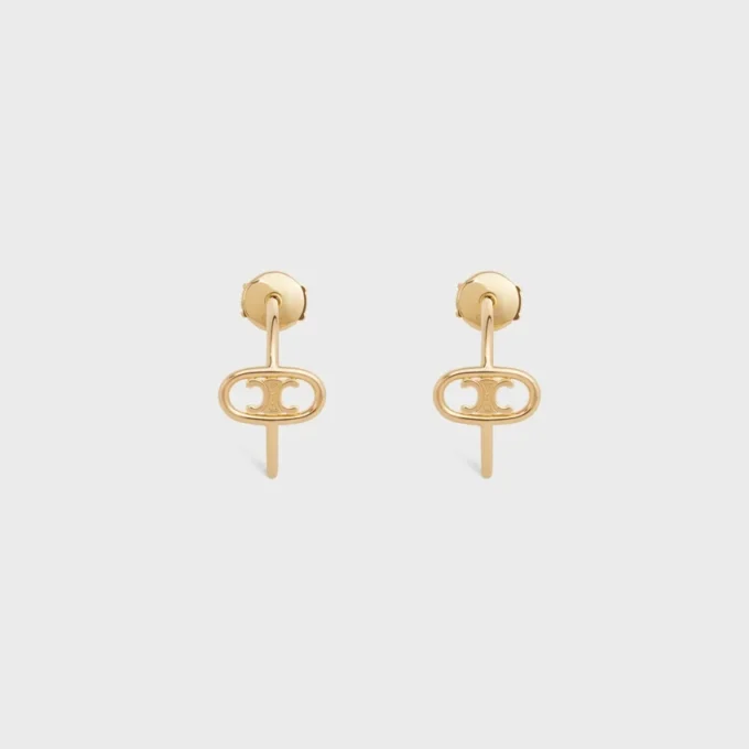 Maillon Triomphe Hoops in Yellow Gold Maillon Triomphe Hoops in Yellow Gold