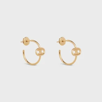 Maillon Triomphe Hoops in Yellow Gold