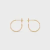 Maillon Triomphe Hoops in Yellow Gold and Diamonds