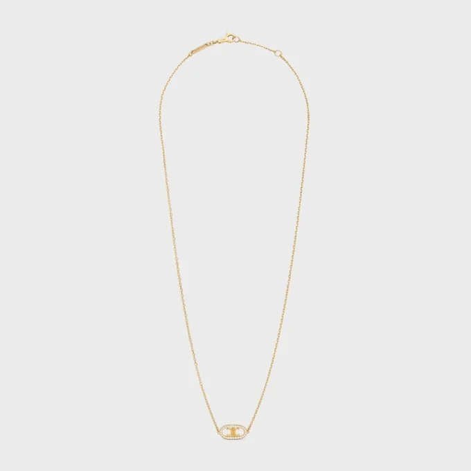 Maillon Triomphe Necklace in Yellow Gold and Diamonds Maillon Triomphe Necklace in Yellow Gold and Diamonds