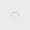 Maillon Triomphe Ring in Yellow Gold and Diamonds