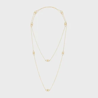 Maillon Triomphe Sautoir in Yellow Gold and Diamonds