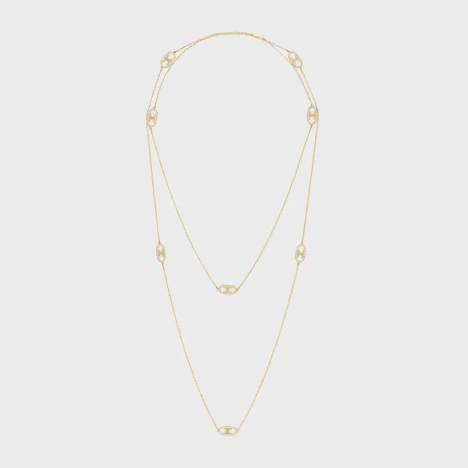Maillon Triomphe Sautoir in Yellow Gold and Diamonds Maillon Triomphe Sautoir in Yellow Gold and Diamonds